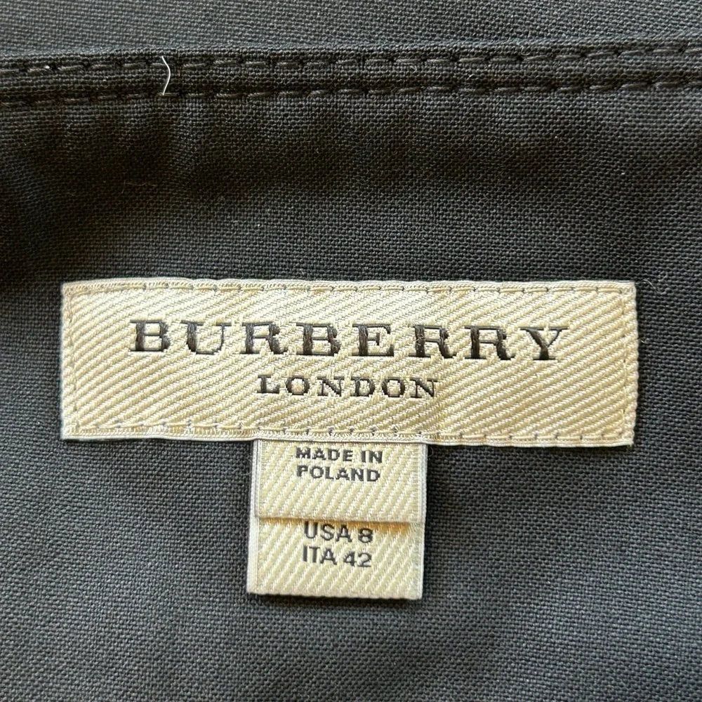 BURBERRY London black pencil skirt SZ 8 - Picture 4 of 9
